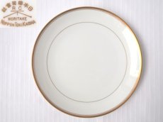画像1: ノリタケ ヤジロベー印 日本陶器会社　取り皿ケーキ皿　金彩2ライン 19.5cm 戦前 (1)