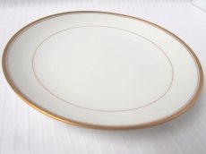 画像5: ノリタケ ヤジロベー印 日本陶器会社　取り皿ケーキ皿　金彩2ライン 19.5cm 戦前 (5)