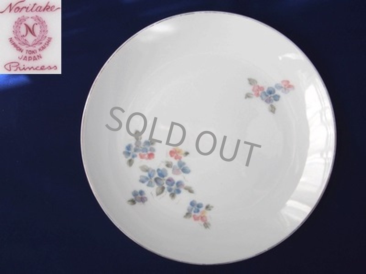 画像2: プレミアノリタケ Princess　ケーキ皿 小花 21cm (2)