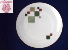 画像1: プレミアノリタケ　ディナー皿　絣  27cm  (1)