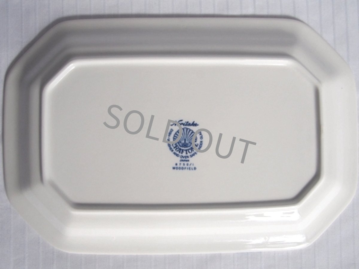 画像7: ノリタケ クラフトーン硬質陶器  WoodField 角皿 16cm 樹木 (7)