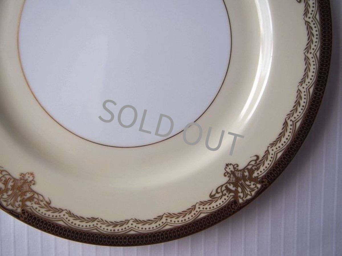 画像4: ノリタケ Ｍ印　ディナー皿　ヴァレリー 金彩 25.5cm(1) (4)