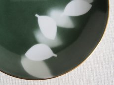 画像3: プレミアノリタケ　パン皿　葉 リーフ 深緑 15cm (3)