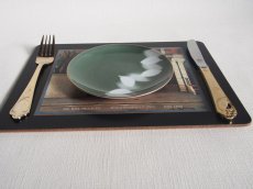 画像7: プレミアノリタケ　パン皿　葉 リーフ 深緑 15cm (7)