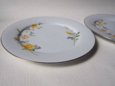 画像4: ノリタケ RC　ディナー皿 ペア 黄バラ 26.8cm (4)