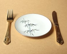 画像17: プレミアノリタケ パン皿 竹 ペールカラー 15cm (17)