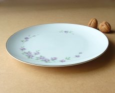 画像10: プレミアノリタケ Fantasy　ディナー皿　紫バラ 27cm (10)