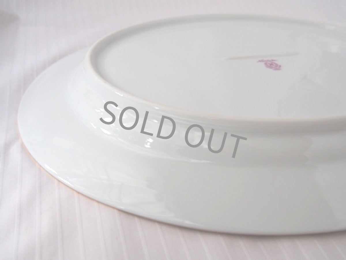 画像6: プレミアノリタケ　楕円プラター　白磁 金彩 35cm (6)