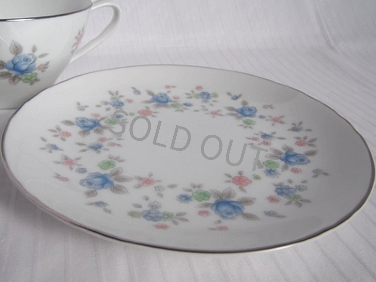 画像7: プレミアノリタケ 早春　兼用カップ＆ソーサー　青バラ (7)