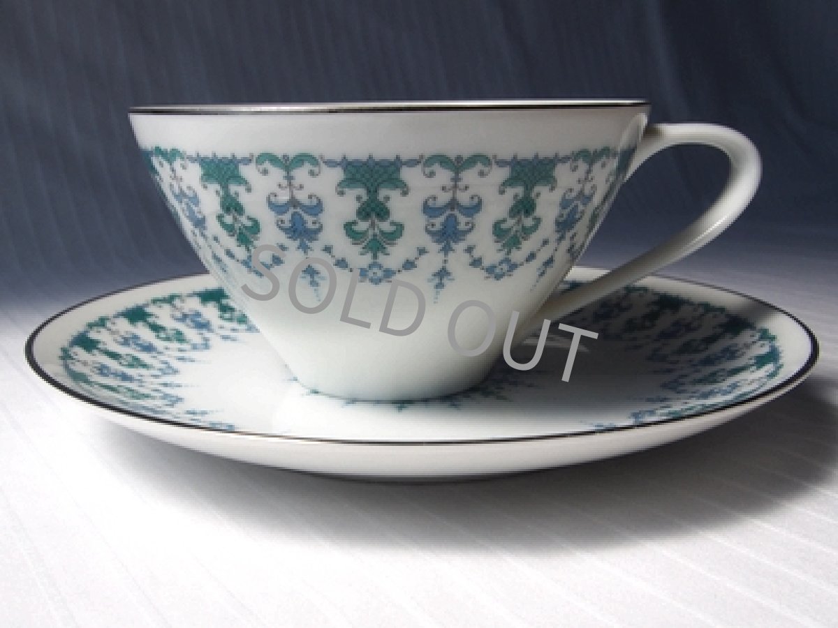 画像9: プレミアノリタケ 　兼用カップ＆ソーサー　紋章 銀彩 (9)