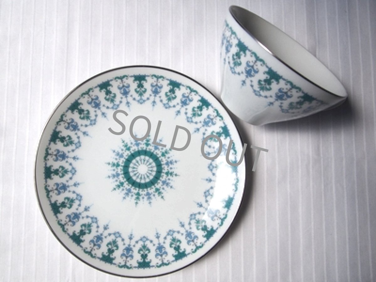 画像3: プレミアノリタケ 　兼用カップ＆ソーサー　紋章 銀彩 (3)