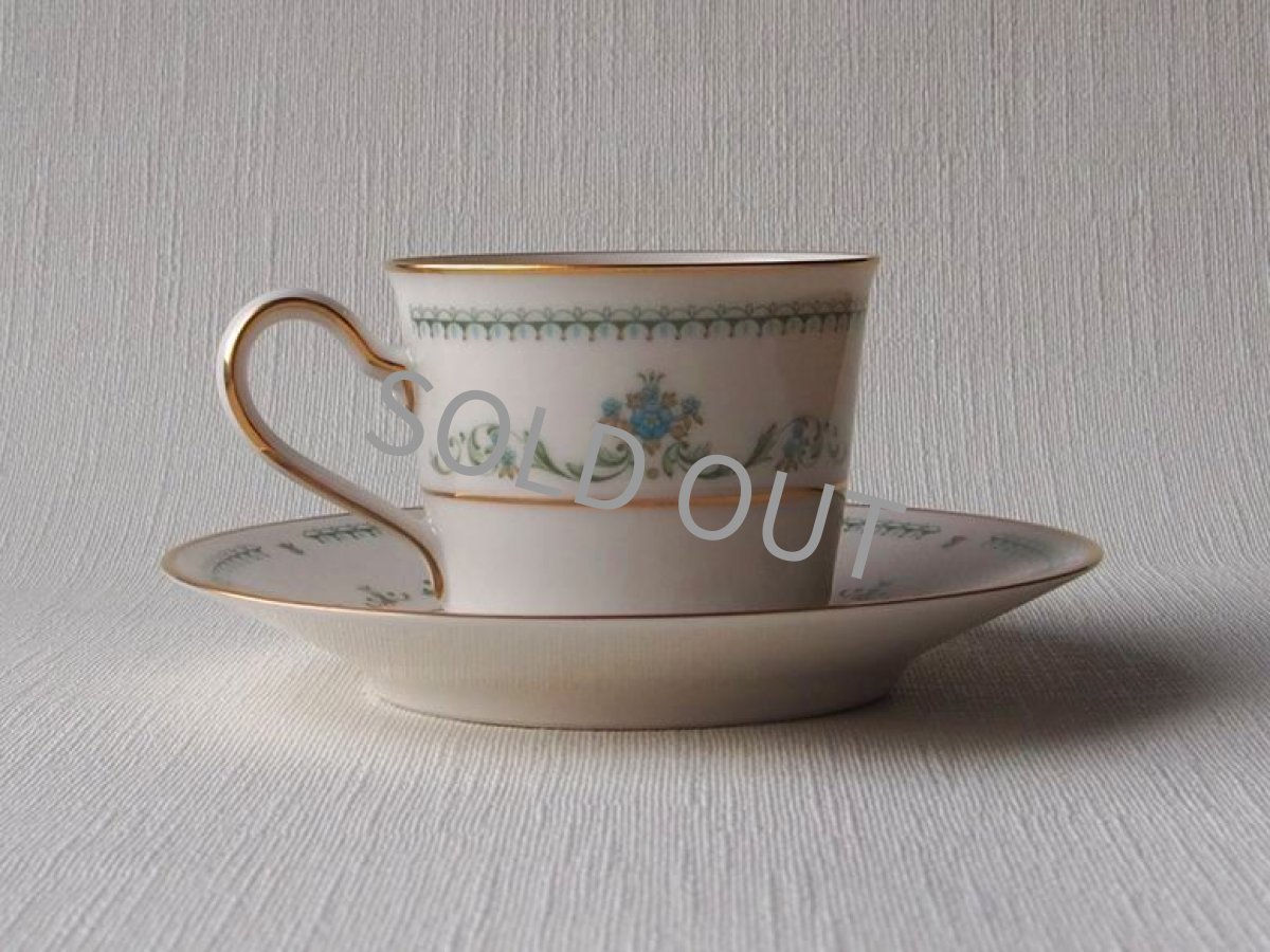 画像4: ノリタケ アイボリーチャイナ Blakesley デミタスカップ＆ソーサー (4)