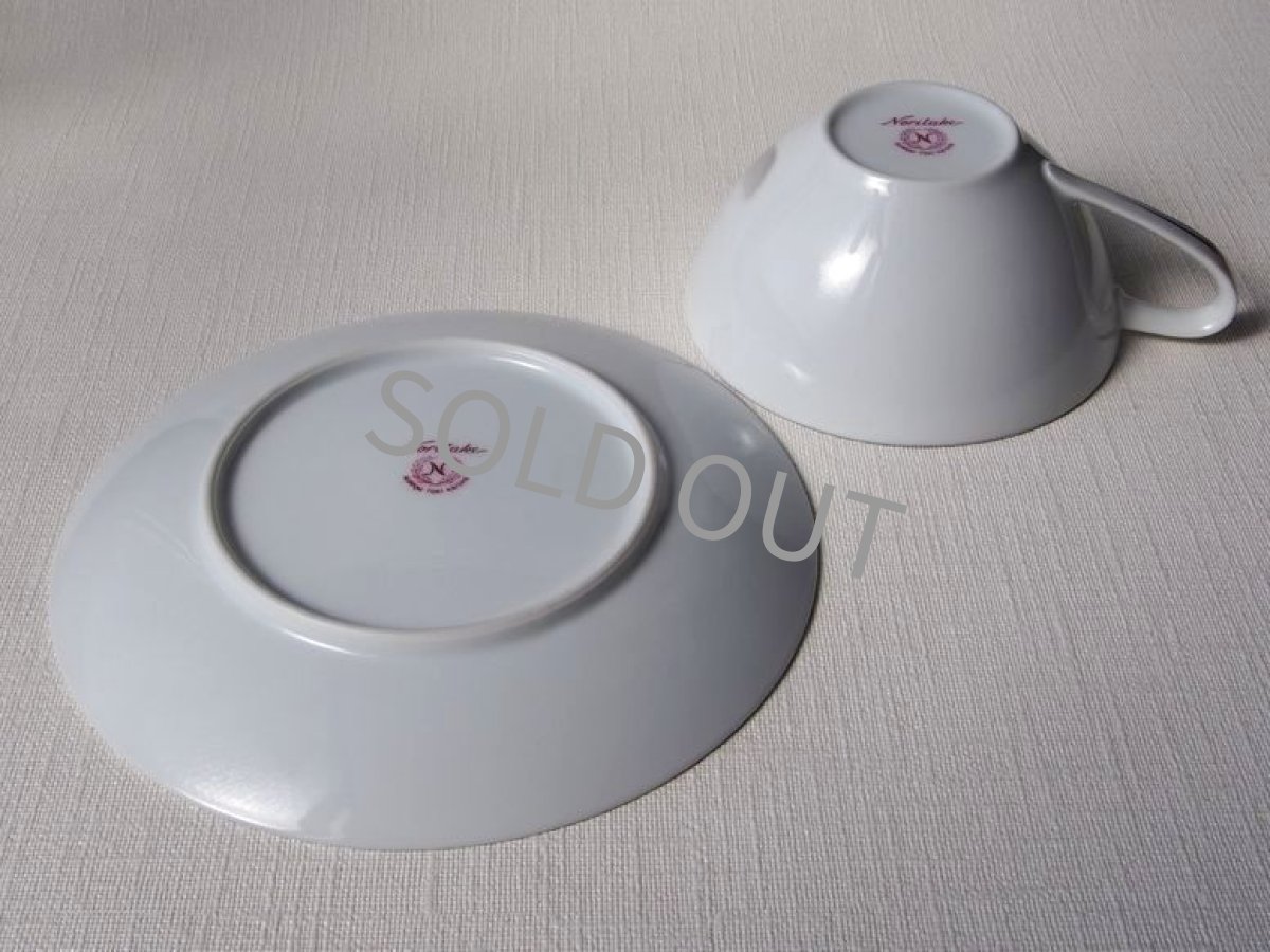 画像14: プレミアノリタケ　兼用カップ＆ソーサー レトロモダン 銀彩  (14)