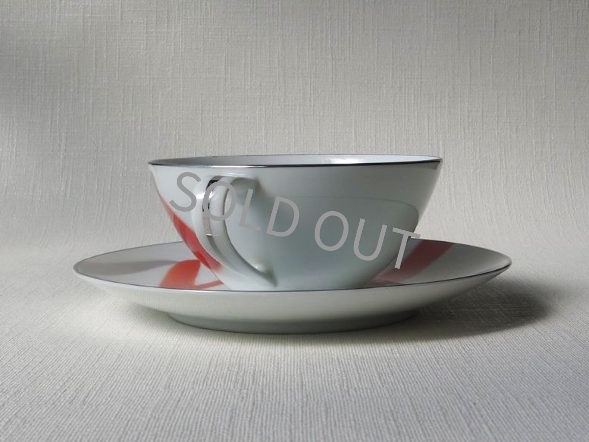 画像3: プレミアノリタケ　兼用カップ＆ソーサー レトロモダン 銀彩  (3)