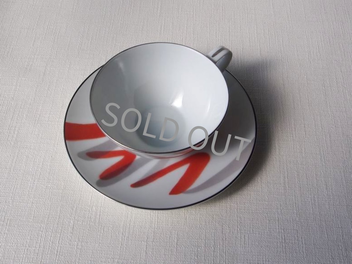 画像6: プレミアノリタケ　兼用カップ＆ソーサー レトロモダン 銀彩  (6)