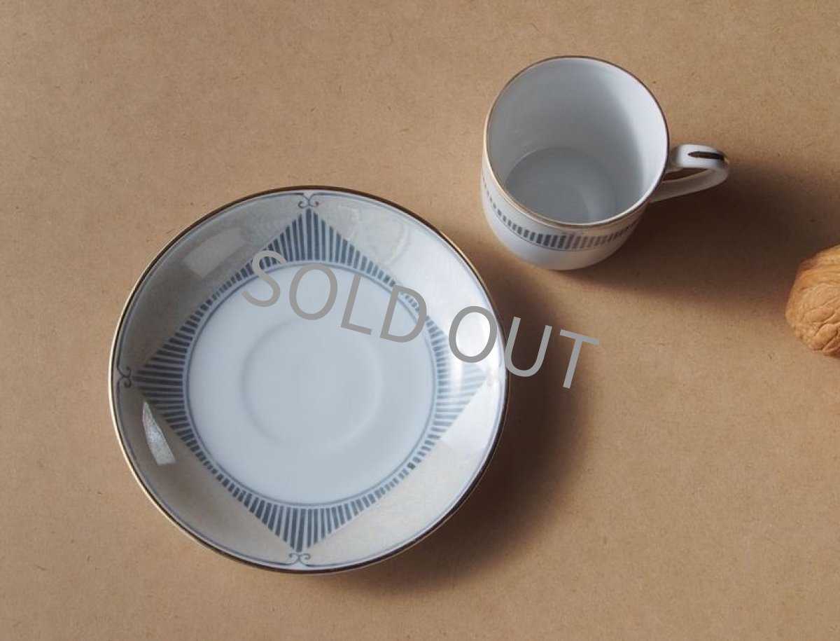 画像8: ノリタケ ヤジロベー印　デミタスカップ&ソーサー　ラスター彩 戦前 (8)