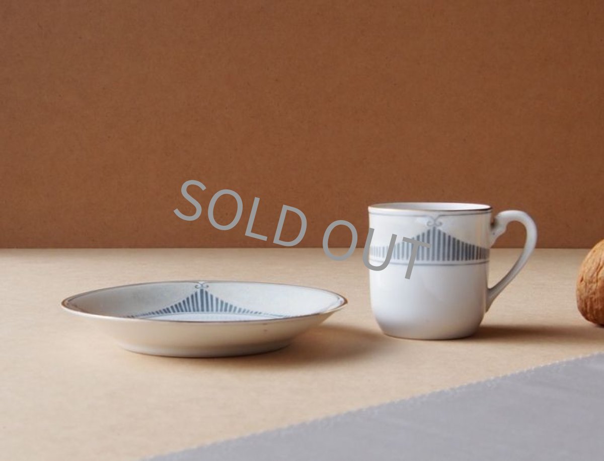 画像10: ノリタケ ヤジロベー印　デミタスカップ&ソーサー　ラスター彩 戦前 (10)