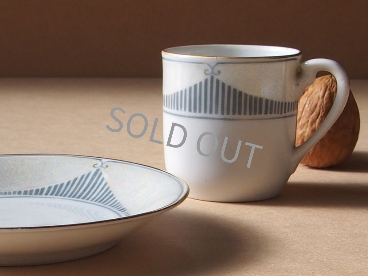 画像13: ノリタケ ヤジロベー印　デミタスカップ&ソーサー　ラスター彩 戦前 (13)