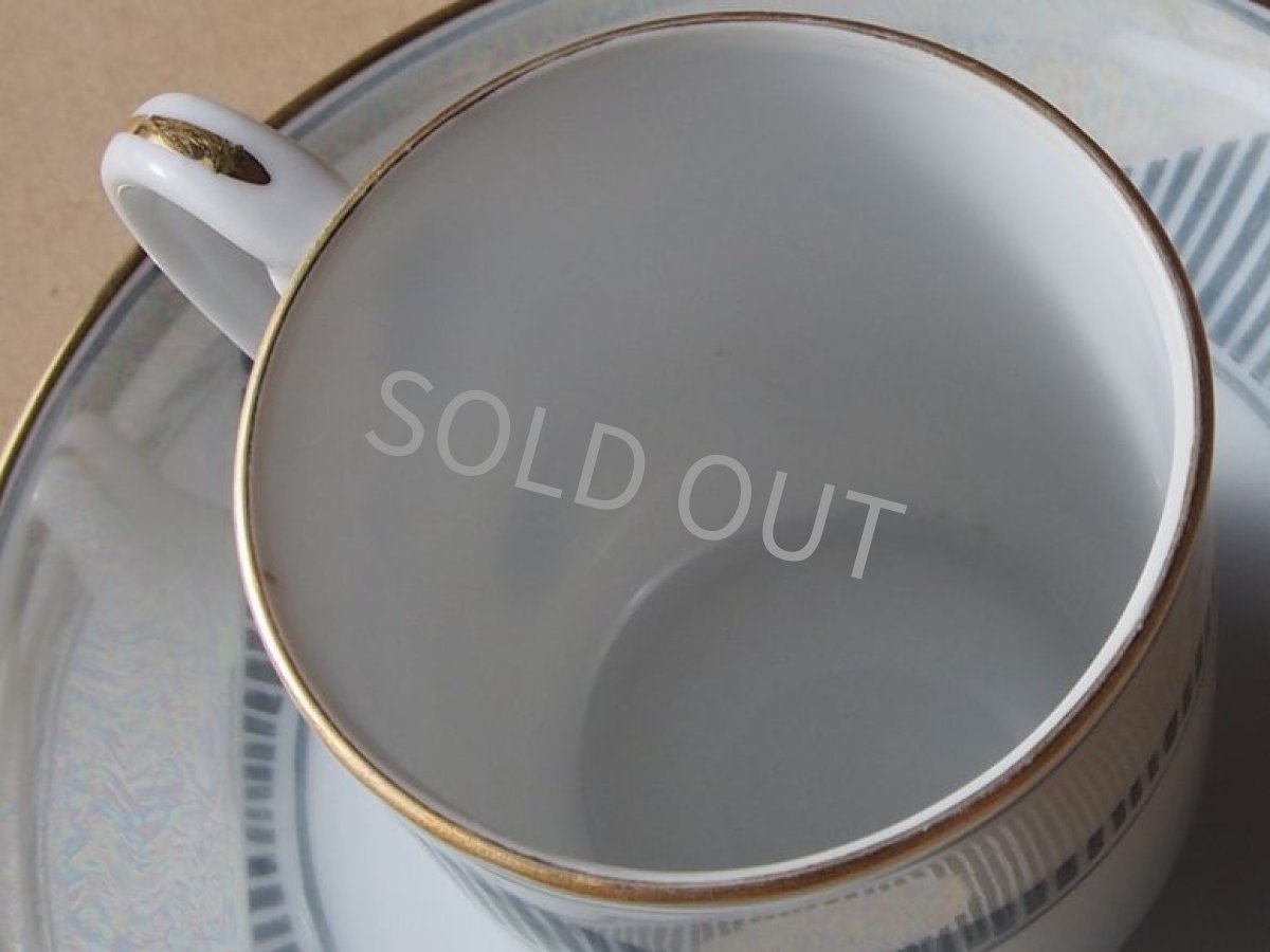 画像15: ノリタケ ヤジロベー印　デミタスカップ&ソーサー　ラスター彩 戦前 (15)