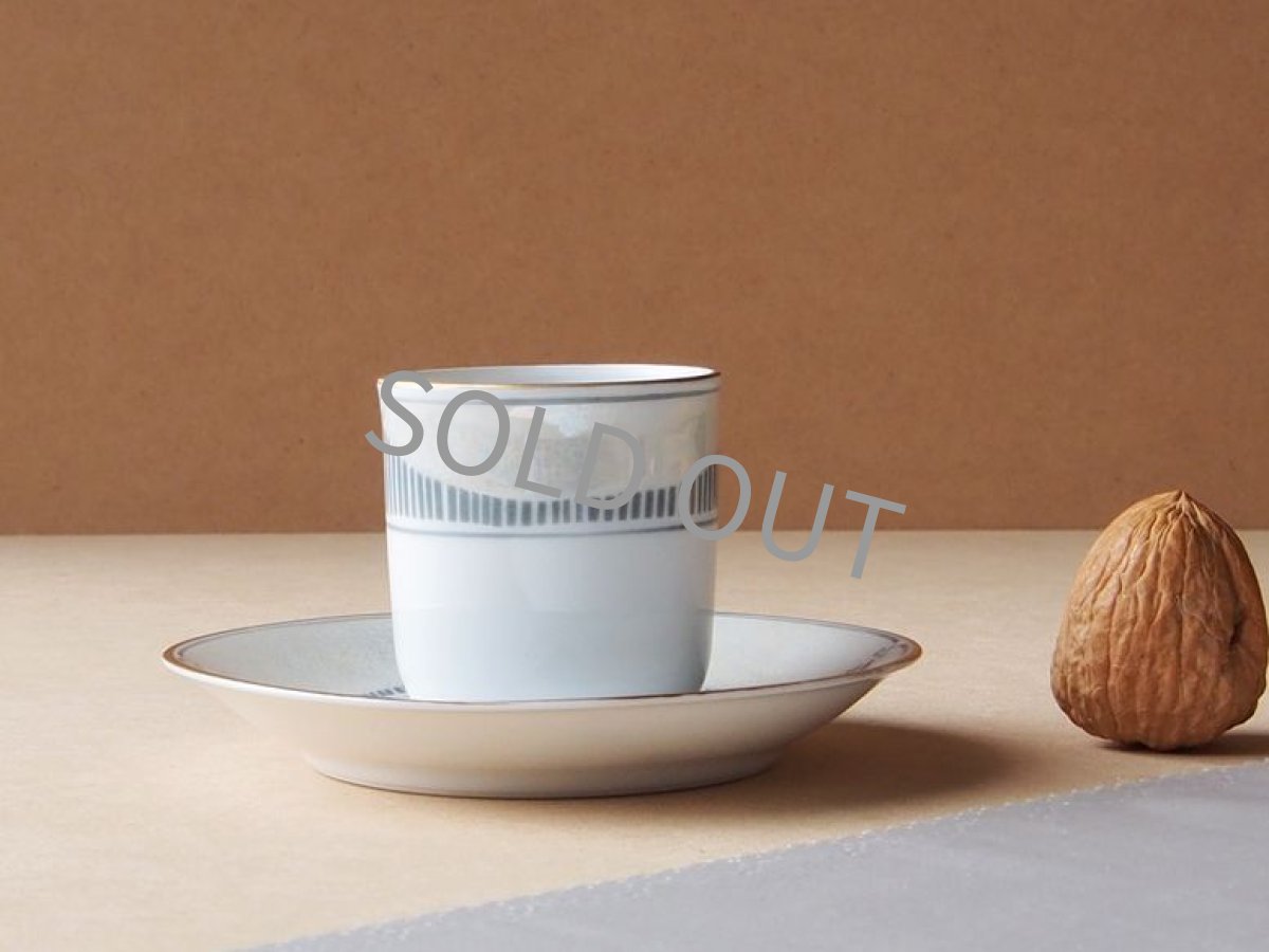 画像2: ノリタケ ヤジロベー印　デミタスカップ&ソーサー　ラスター彩 戦前 (2)