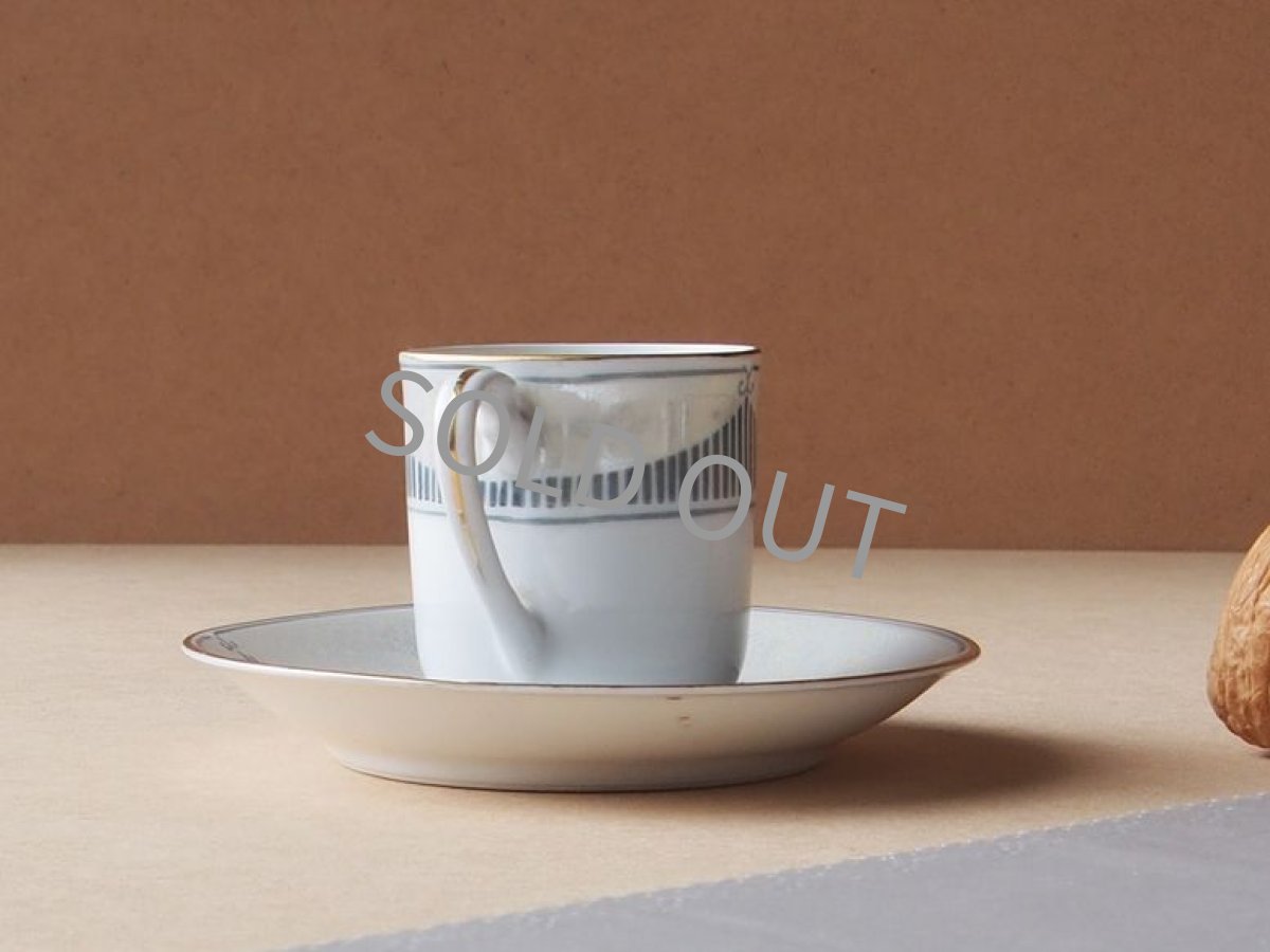 画像4: ノリタケ ヤジロベー印　デミタスカップ&ソーサー　ラスター彩 戦前 (4)