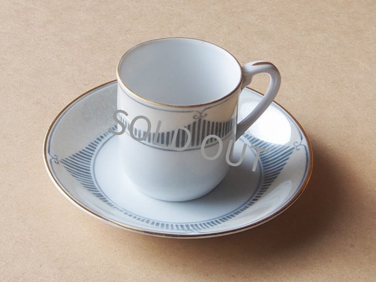 画像6: ノリタケ ヤジロベー印　デミタスカップ&ソーサー　ラスター彩 戦前 (6)