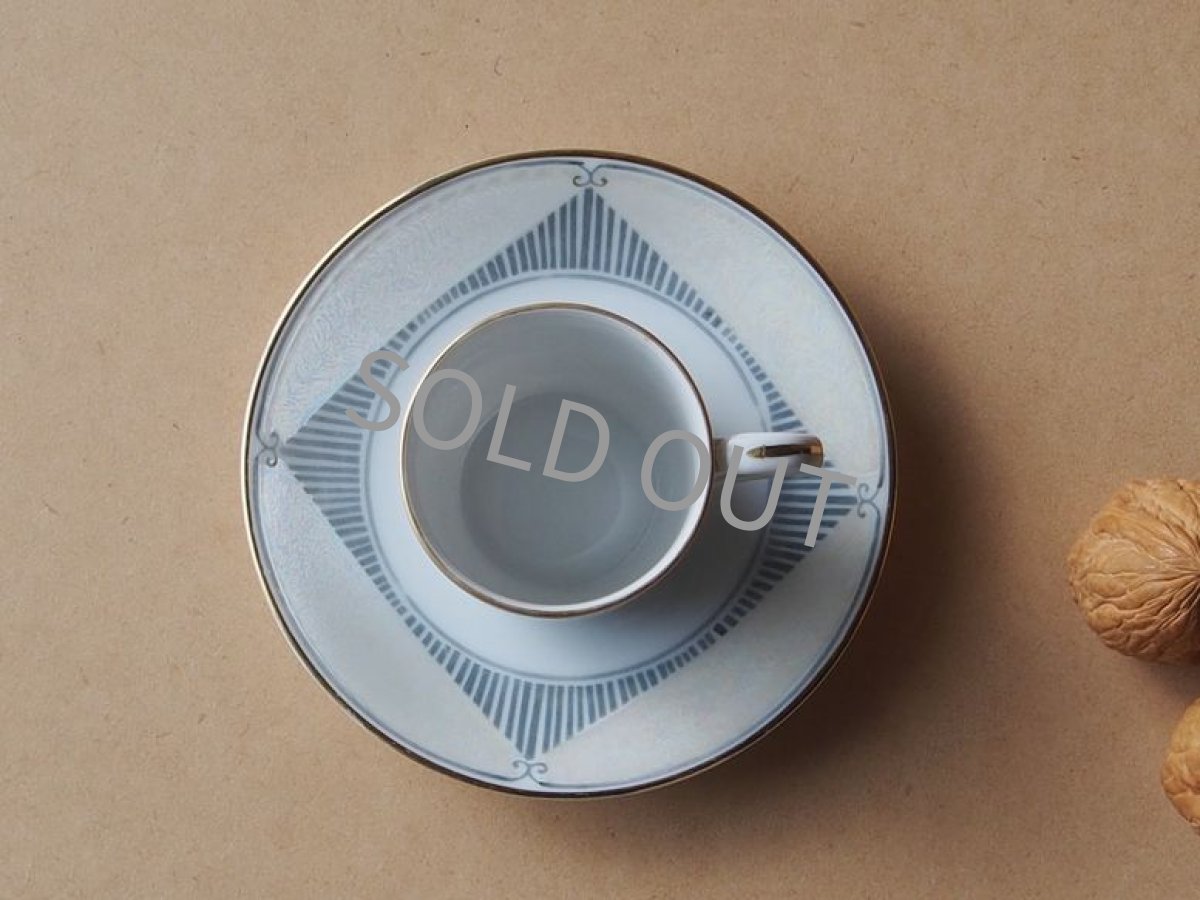 画像7: ノリタケ ヤジロベー印　デミタスカップ&ソーサー　ラスター彩 戦前 (7)