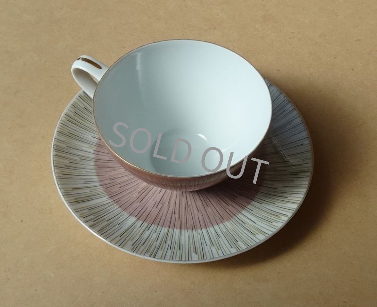 画像6: プレミアノリタケ　兼用カップ＆ソーサー ピンク 1960年代 (6)