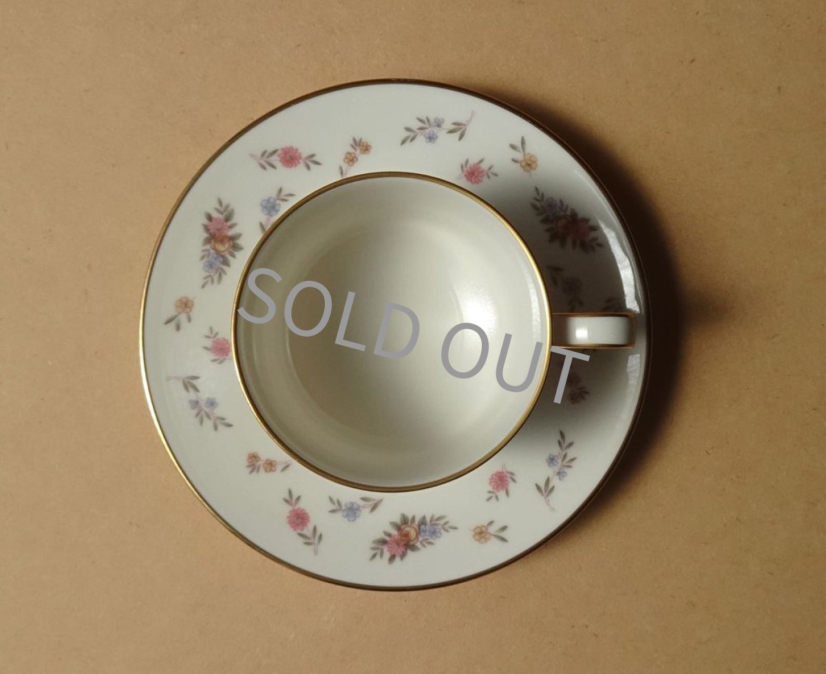 画像10: ノリタケ アイボリーチャイナ　カップ＆ソーサー　小花柄 (10)