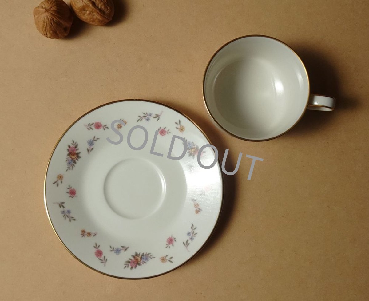 画像11: ノリタケ アイボリーチャイナ　カップ＆ソーサー　小花柄 (11)