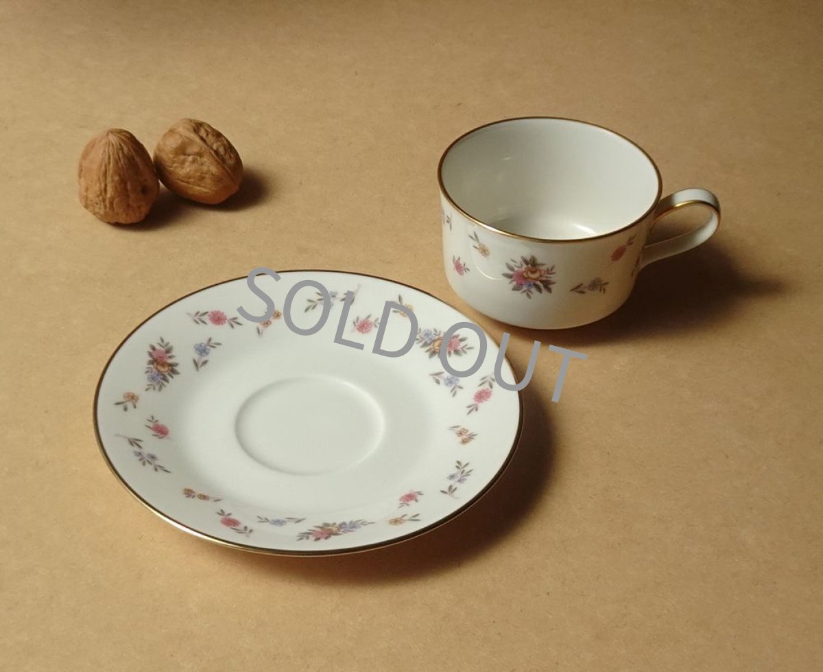 画像13: ノリタケ アイボリーチャイナ　カップ＆ソーサー　小花柄 (13)