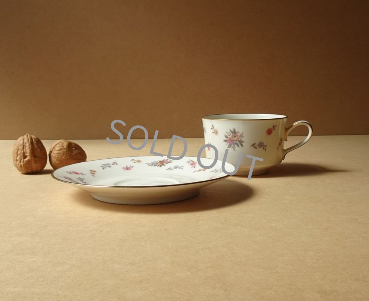 画像14: ノリタケ アイボリーチャイナ　カップ＆ソーサー　小花柄 (14)