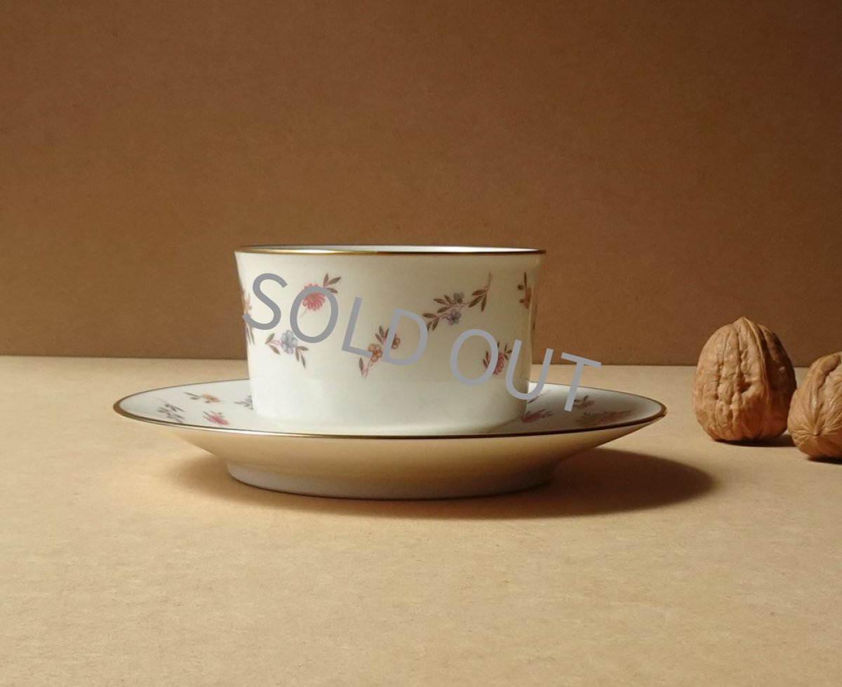 画像4: ノリタケ アイボリーチャイナ　カップ＆ソーサー　小花柄 (4)