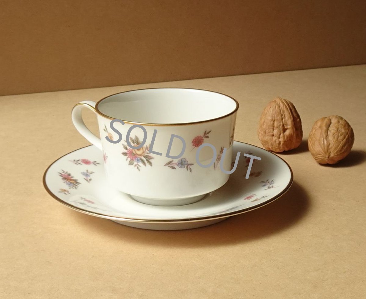 画像7: ノリタケ アイボリーチャイナ　カップ＆ソーサー　小花柄 (7)