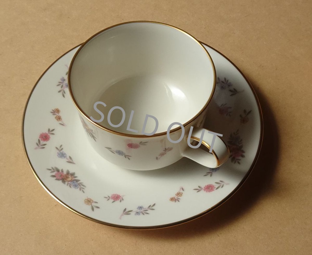 画像8: ノリタケ アイボリーチャイナ　カップ＆ソーサー　小花柄 (8)