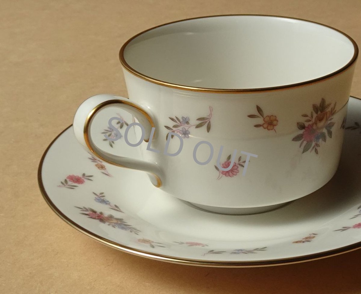 画像9: ノリタケ アイボリーチャイナ　カップ＆ソーサー　小花柄 (9)