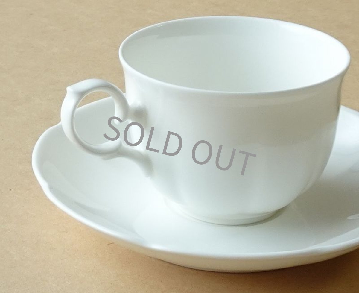 画像8: ノリタケ ボーンチャイナ　カップ＆ソーサー　白  (8)