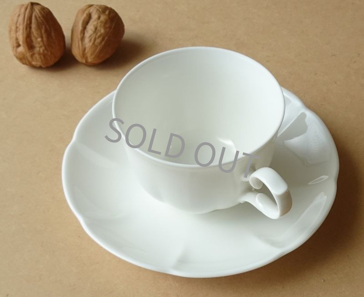 画像9: ノリタケ ボーンチャイナ　カップ＆ソーサー　白  (9)