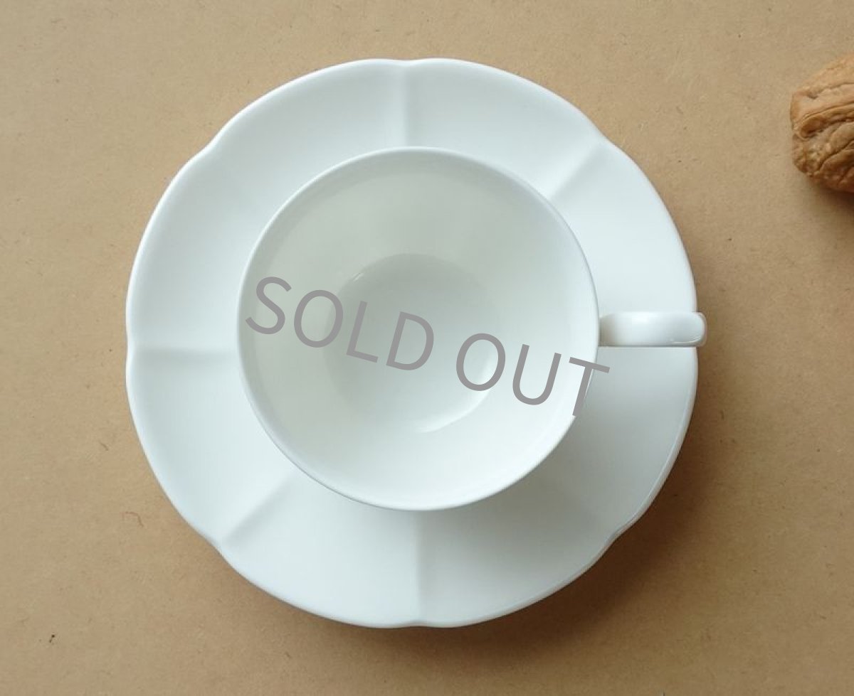 画像10: ノリタケ ボーンチャイナ　カップ＆ソーサー　白  (10)