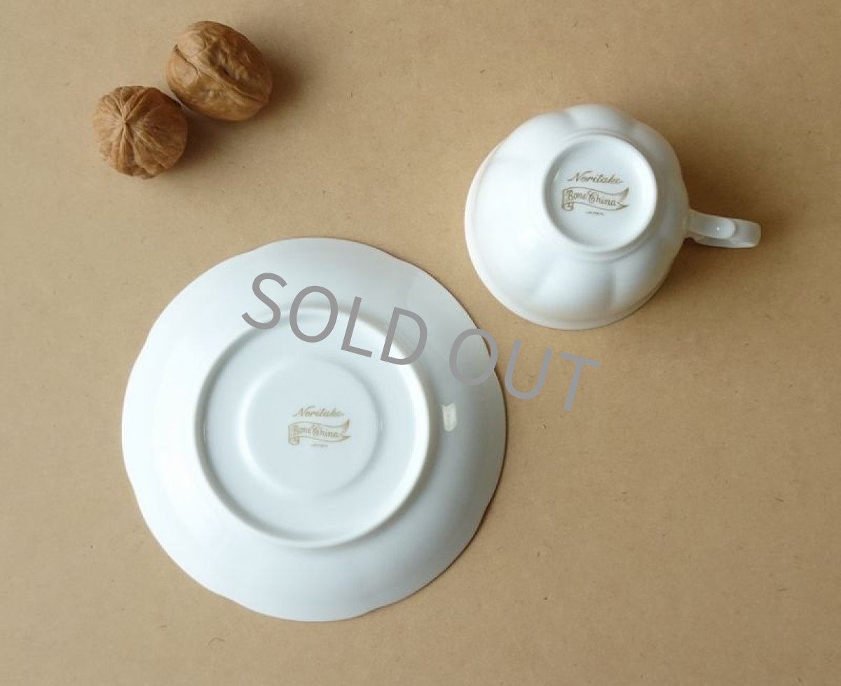 画像15: ノリタケ ボーンチャイナ　カップ＆ソーサー　白  (15)