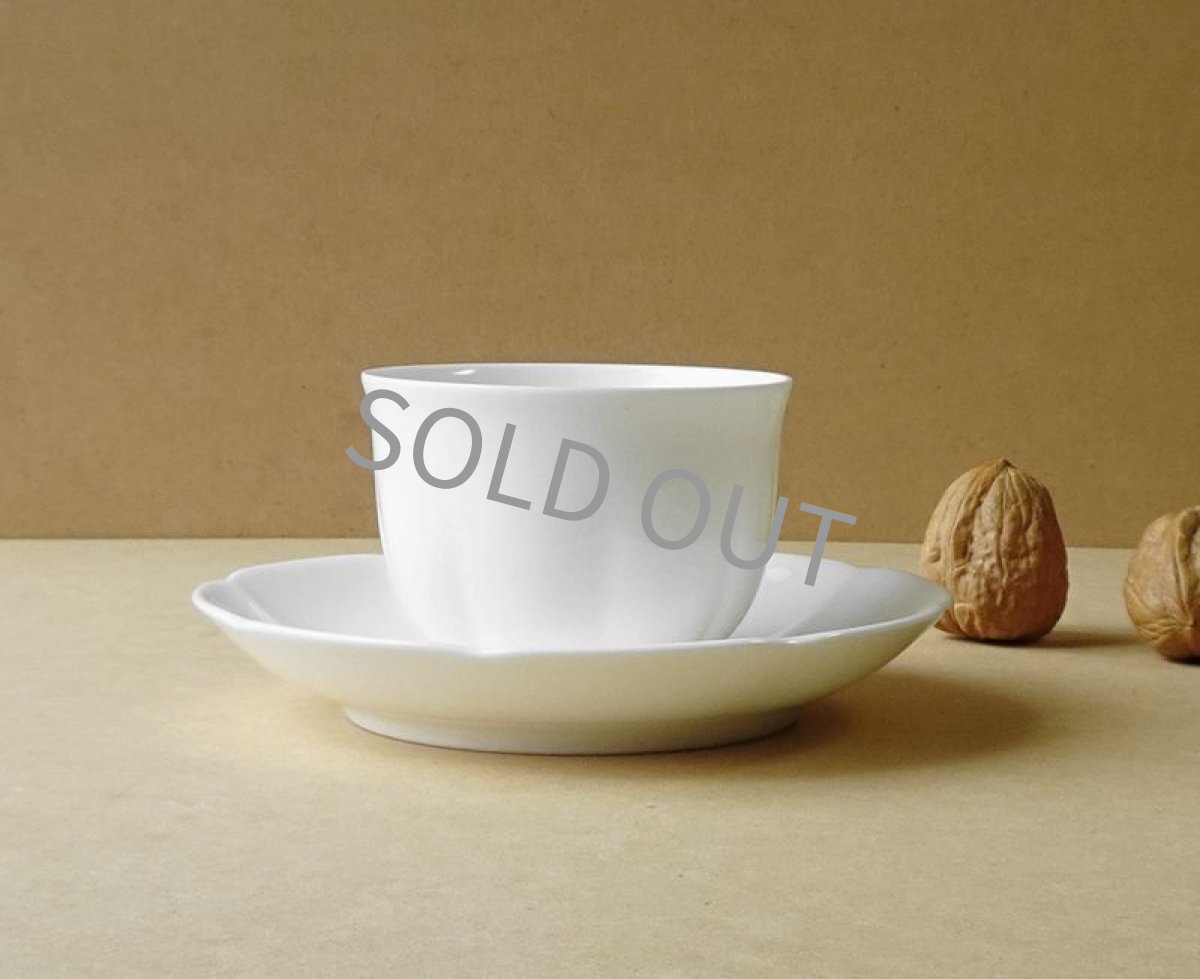 画像4: ノリタケ ボーンチャイナ　カップ＆ソーサー　白  (4)