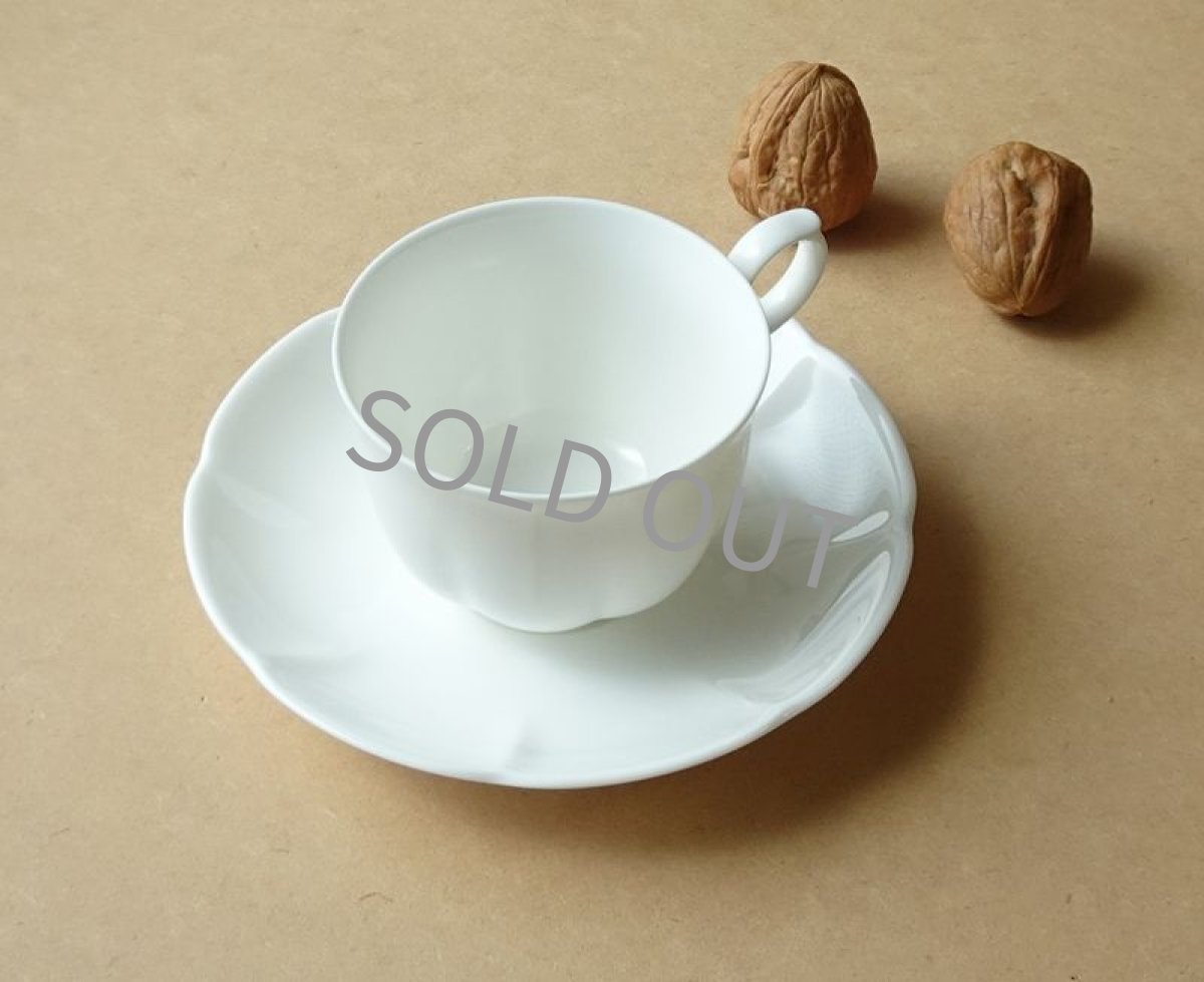 画像6: ノリタケ ボーンチャイナ　カップ＆ソーサー　白  (6)