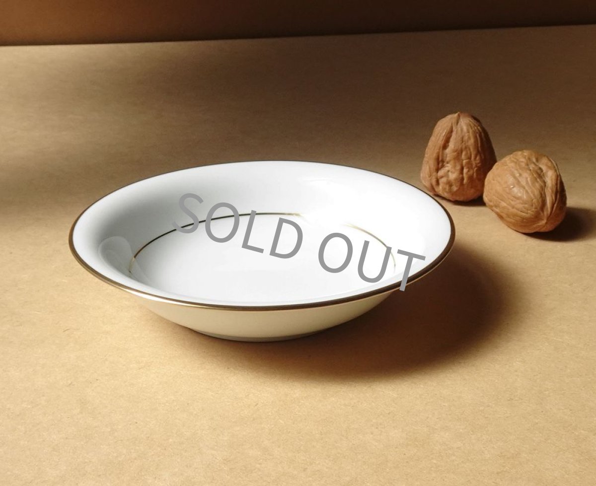 画像6: プレミアノリタケ　深皿 小　金彩白磁 13.5cm (6)