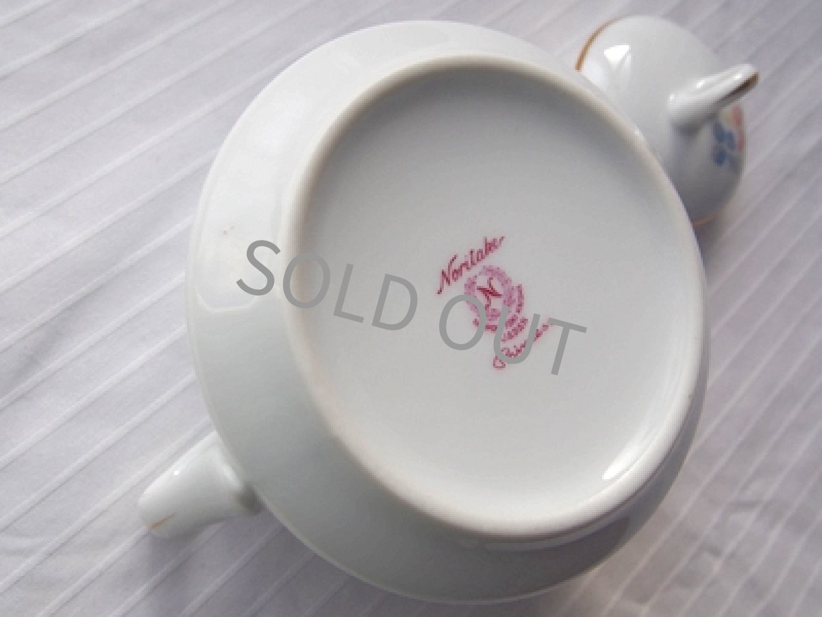 画像7: プレミアノリタケ Princess　シュガーポット 小花 (7)