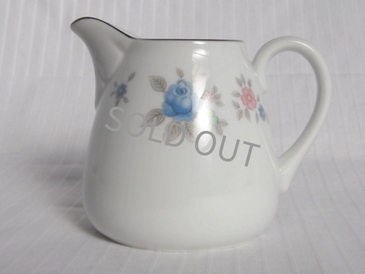 画像3: プレミアノリタケ 早春　ミルクポット　青バラ (3)