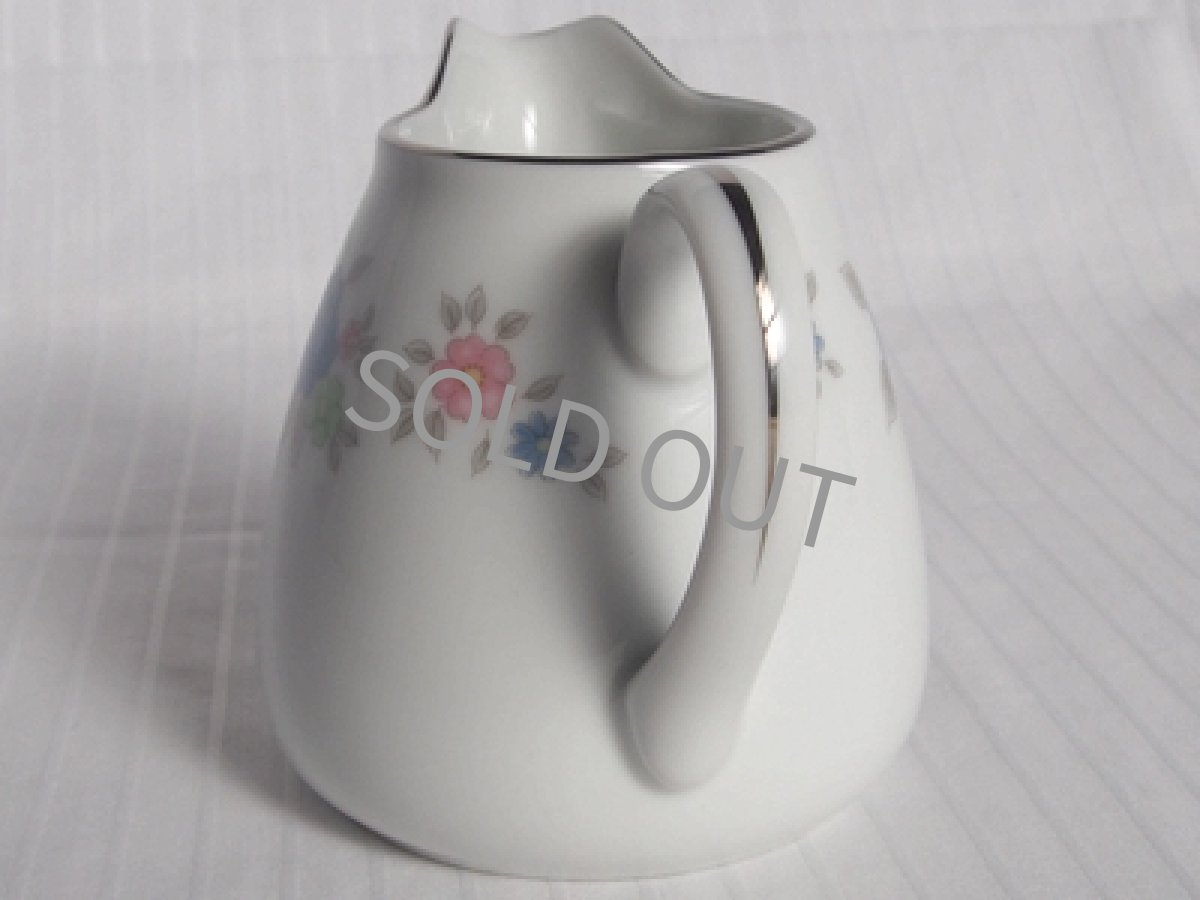 画像4: プレミアノリタケ 早春　ミルクポット　青バラ (4)