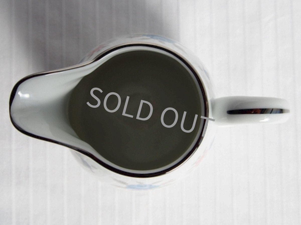 画像7: プレミアノリタケ 早春　ミルクポット　青バラ (7)