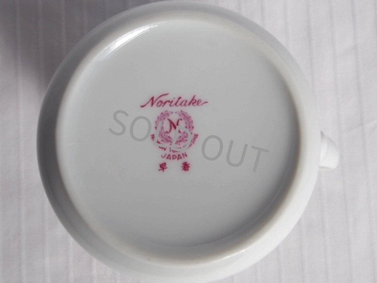 画像10: プレミアノリタケ 早春　ミルクポット　青バラ (10)