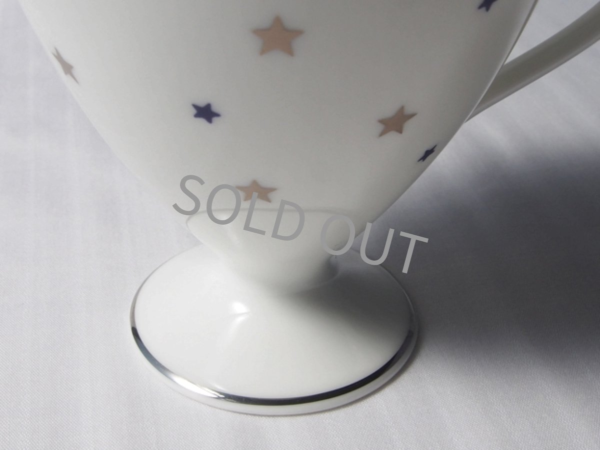 画像7: ノリタケ ボーンチャイナ 脚付きマグカップ　星 (7)