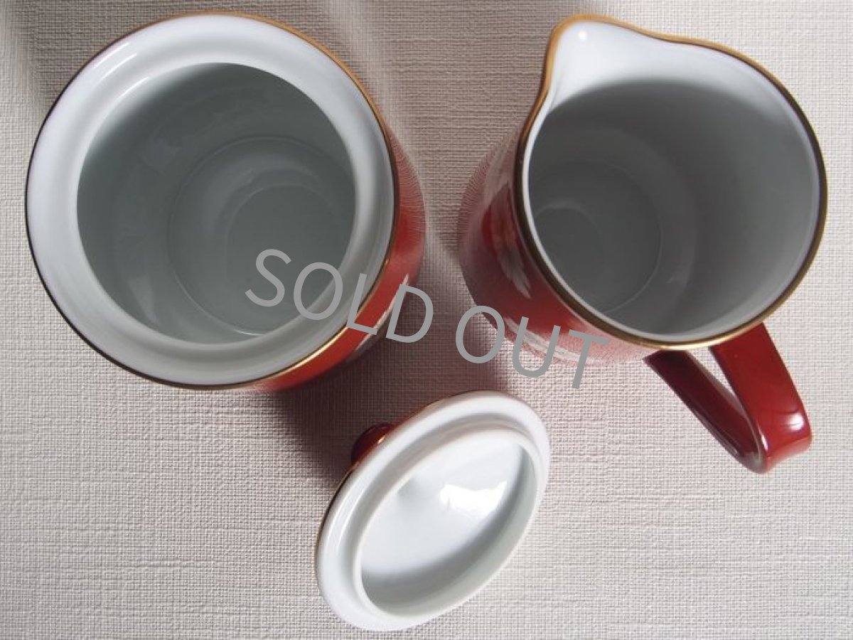 画像15: 【売約済】プレミアノリタケ　朱地白菊のセット  (15)